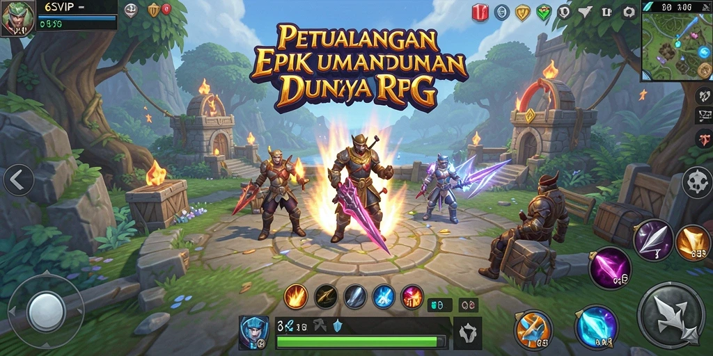 Tangkapan layar dari gameplay RPG yang mendebarkan di 6SVIP.