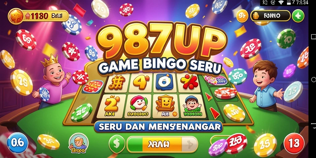 Tampilan screenshot utama 987UP yang menampilkan gameplay Bingo yang seru.