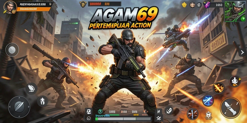 Tangkapan layar gameplay AGAM69 menampilkan aksi pertempuran mendebarkan.