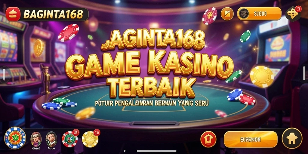 Tampilan gameplay menarik dari BAGINTA168 yang menunjukkan suasana kasino.