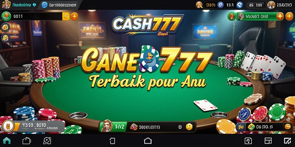 Tampilan gameplay Poker yang mendebarkan di CASH777.