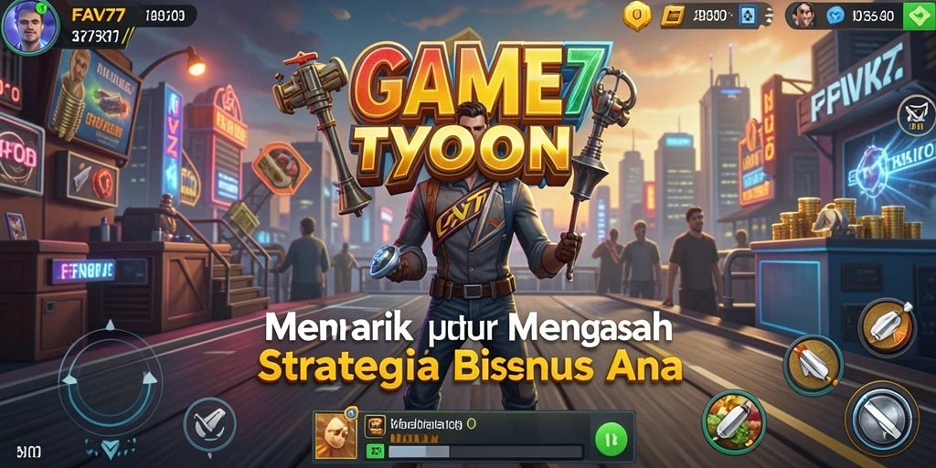 Screenshot fitur gameplay FAV77 dengan elemen Tycoon.