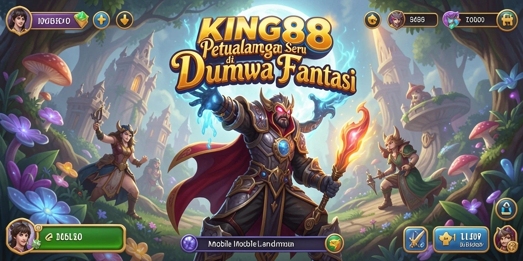 Tangkapan layar gameplay <strong>KING88</strong> menampilkan petualangan mendebarkan di dunia fantasi.