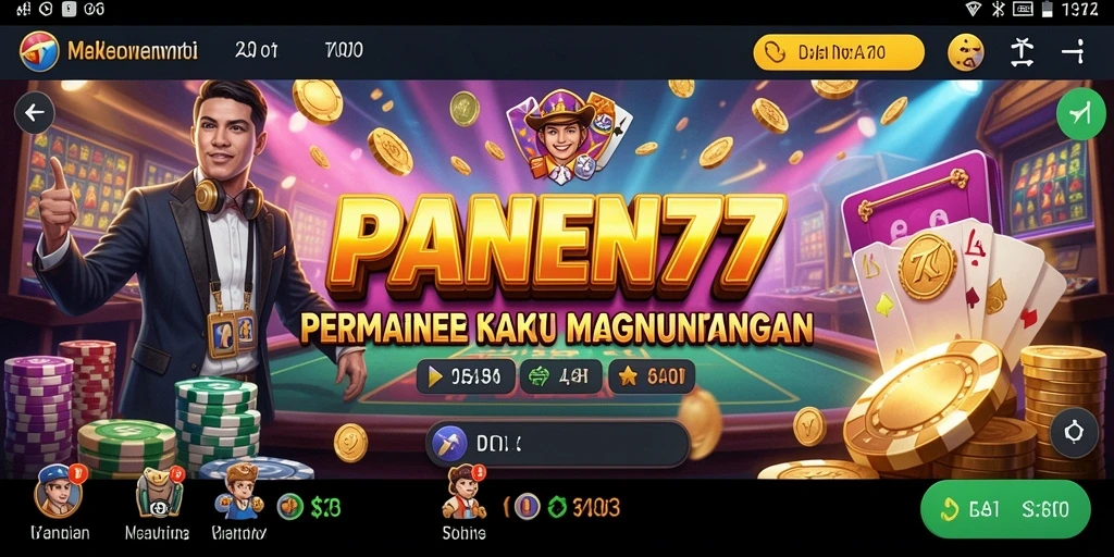 Tampilan menarik dari gameplay Kasino di PANEN77.